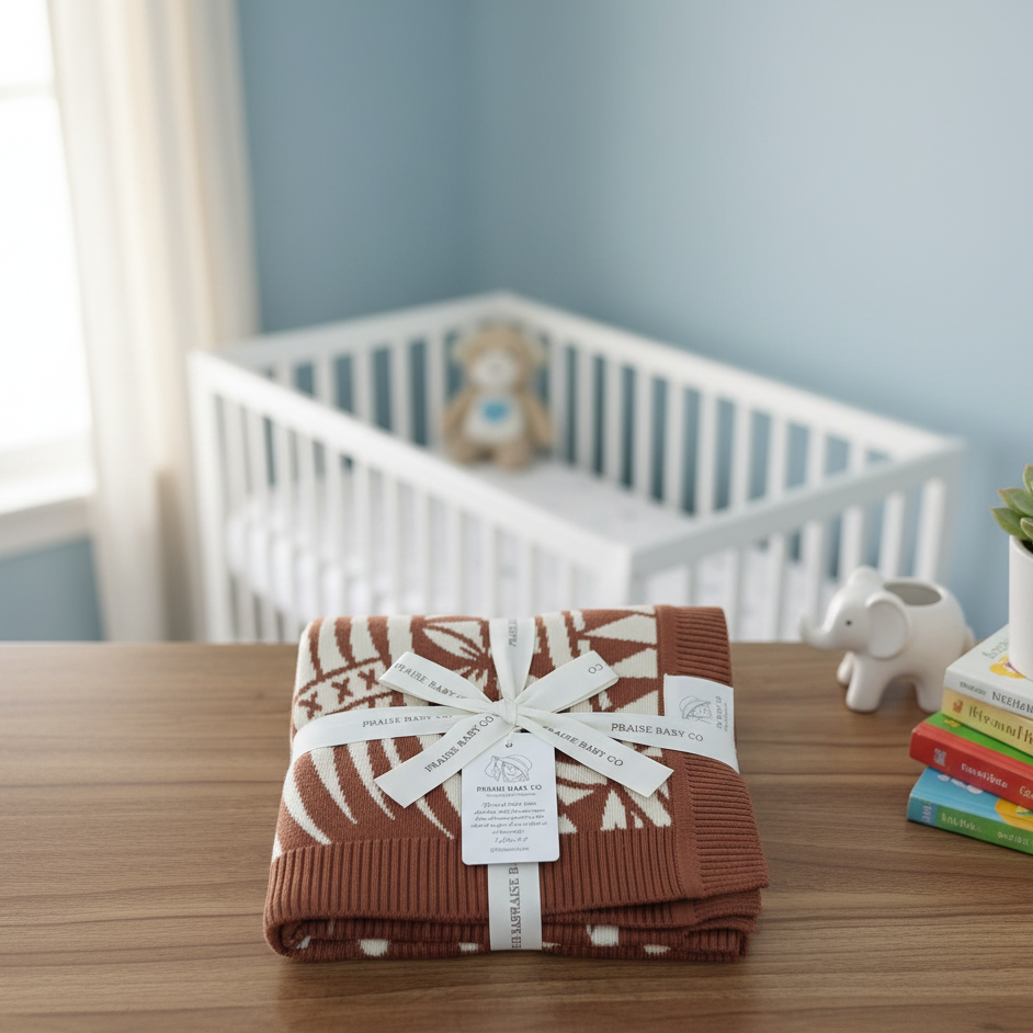 Organic Cotton Knit Blanket