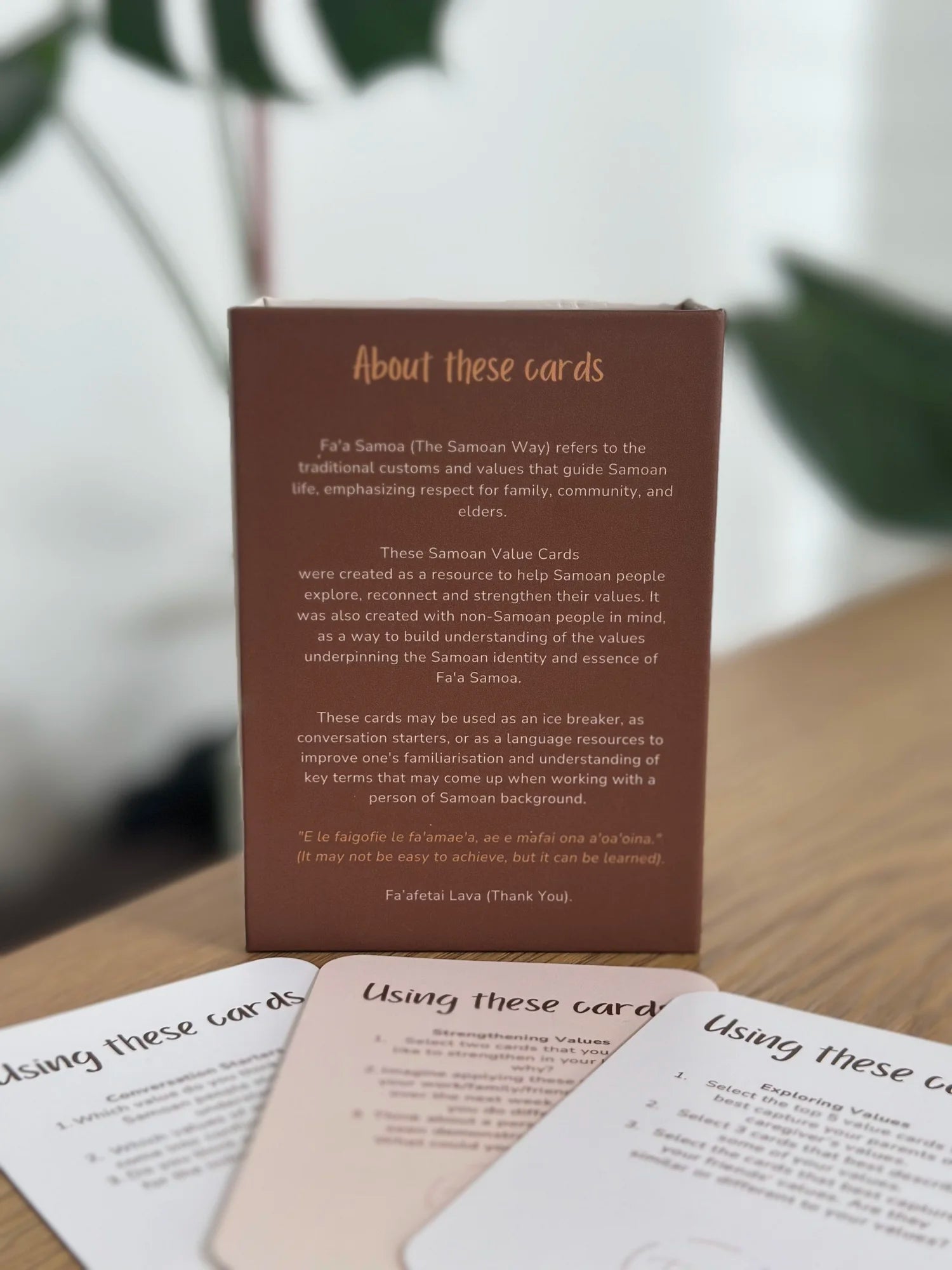 Samoan Value Cards
