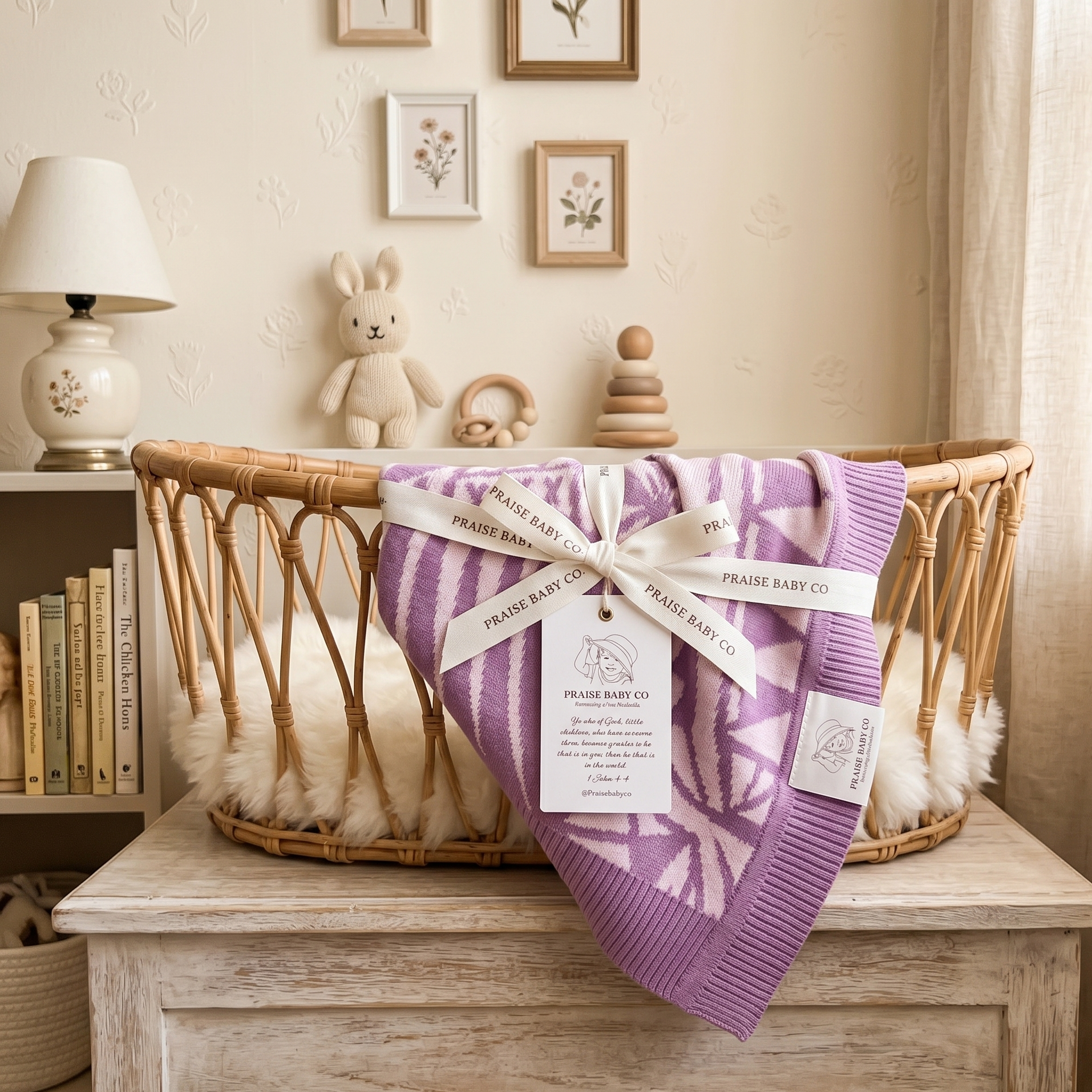 Organic Cotton Knit Blanket
